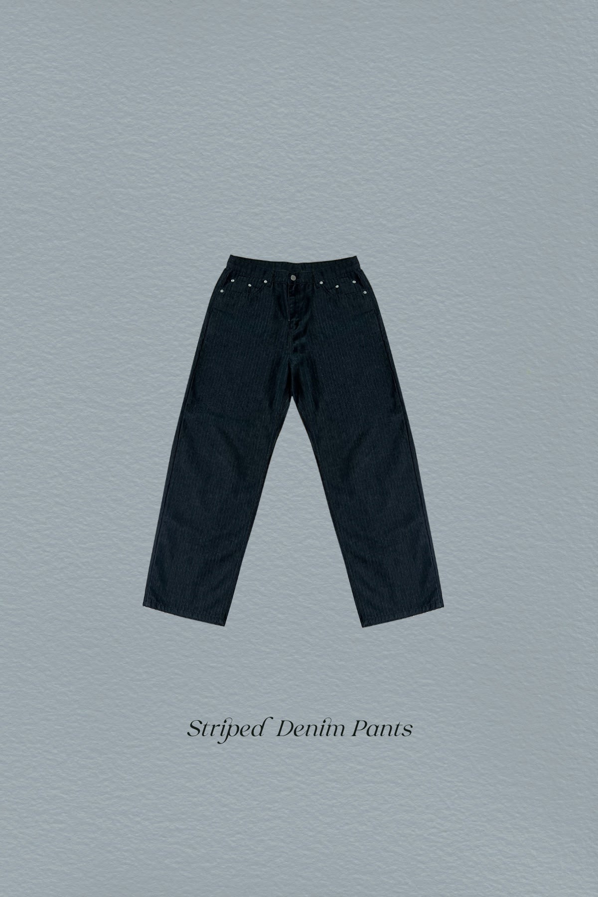 Striped Denim Pants