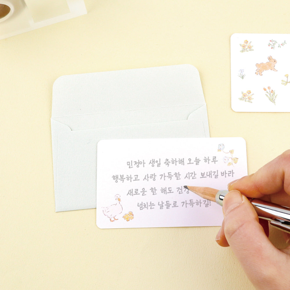 Tiny Garden Mini Message Card