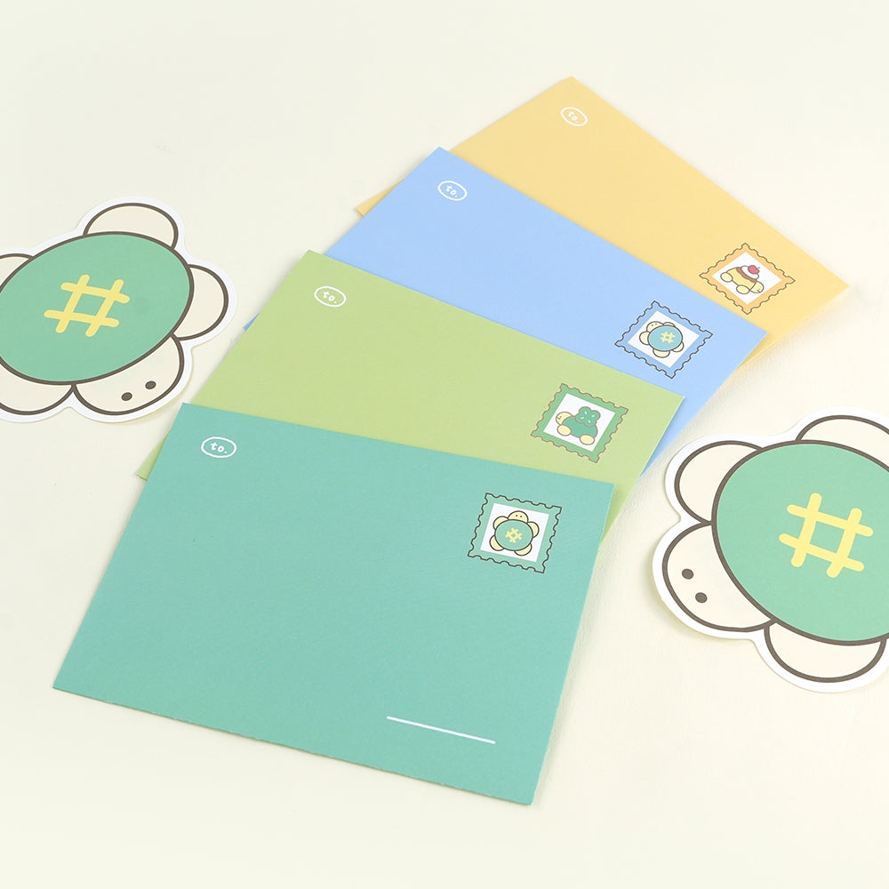 Happy Turtle Letter Set / Glücksschildkröten-Briefset