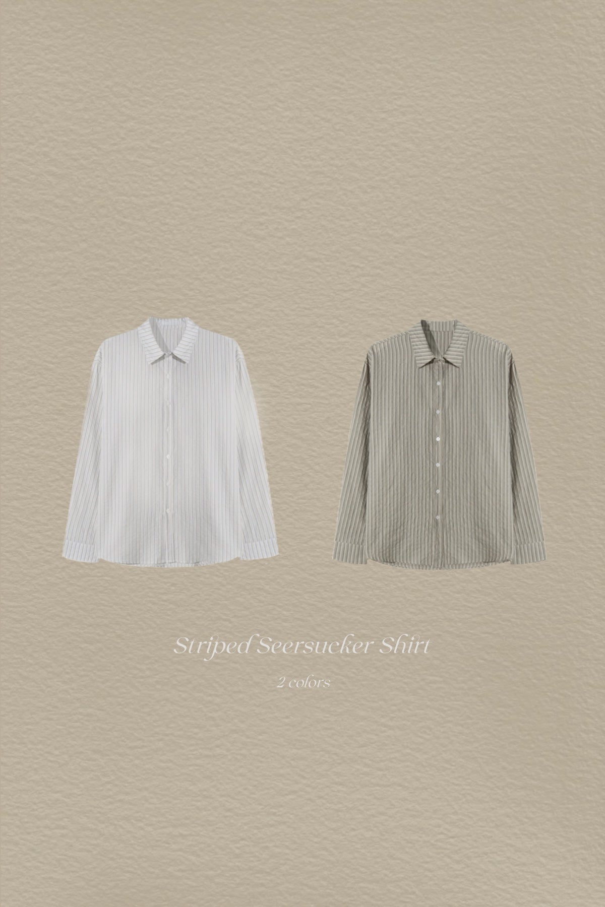 Striped Seersucker Shirt / Gestreiftes Seesucker-Hemd