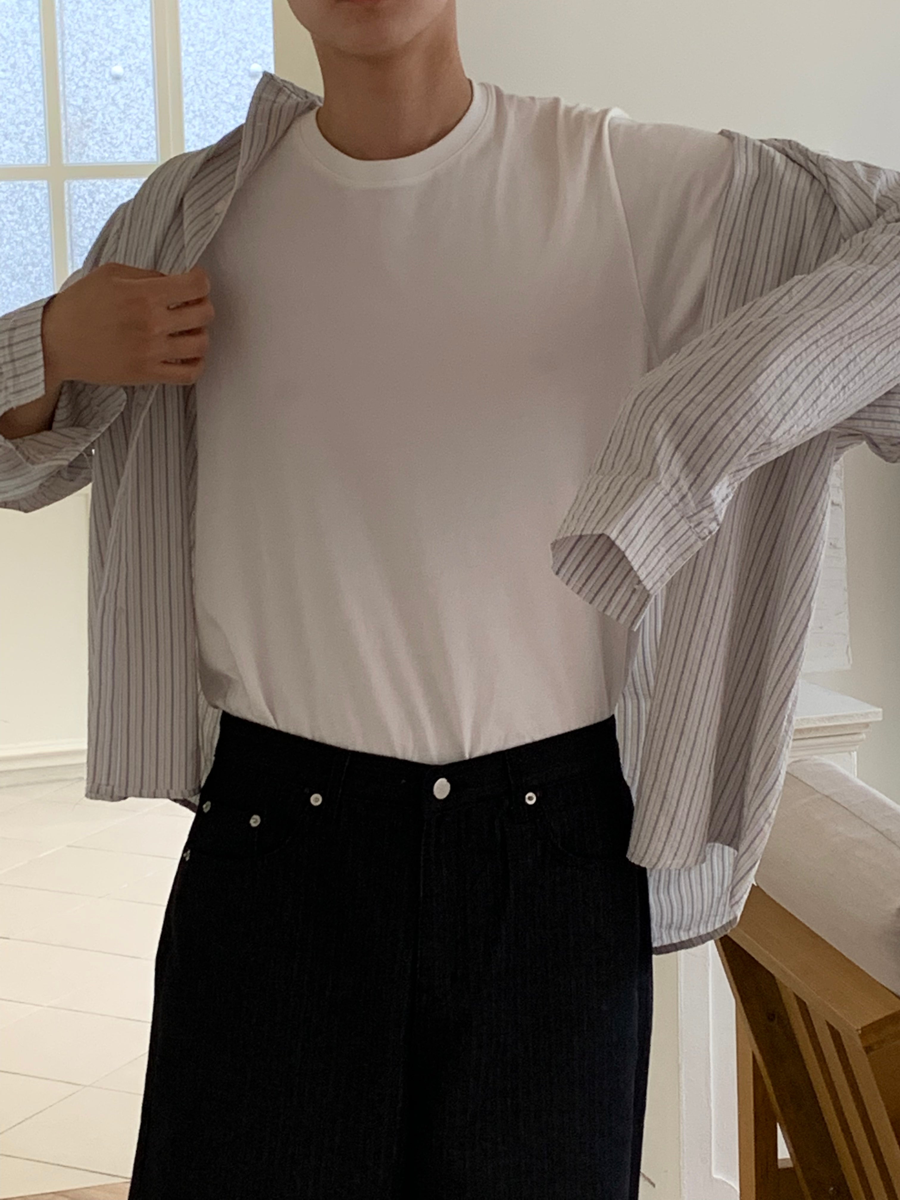 Striped Seersucker Shirt / Gestreiftes Seesucker-Hemd