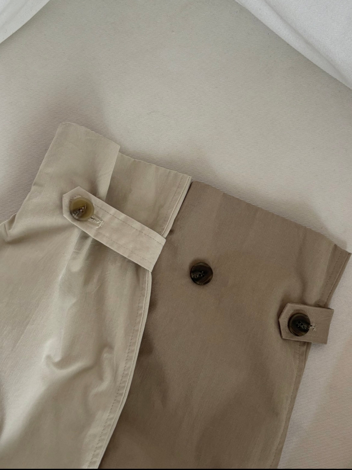 Half Trench Coat with Belt