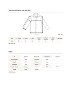 Half Trench Coat with Belt