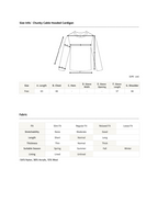 Chunky Cable Hooded Cardigan (Unisex)