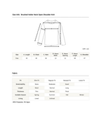 Brushed Halter Neck Open-Shoulder Knit