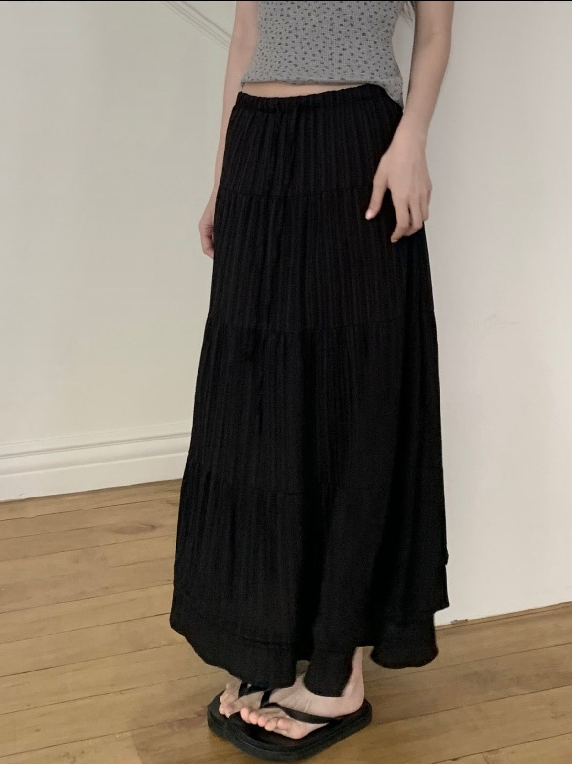 Summer Tiered Long Skirt