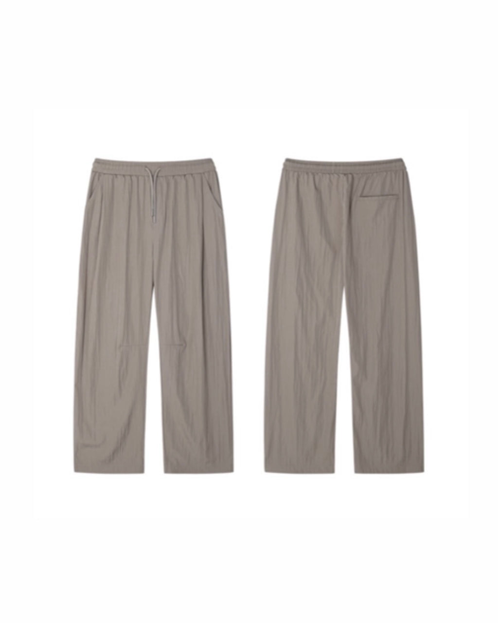 Nylon Wide-Leg Pants