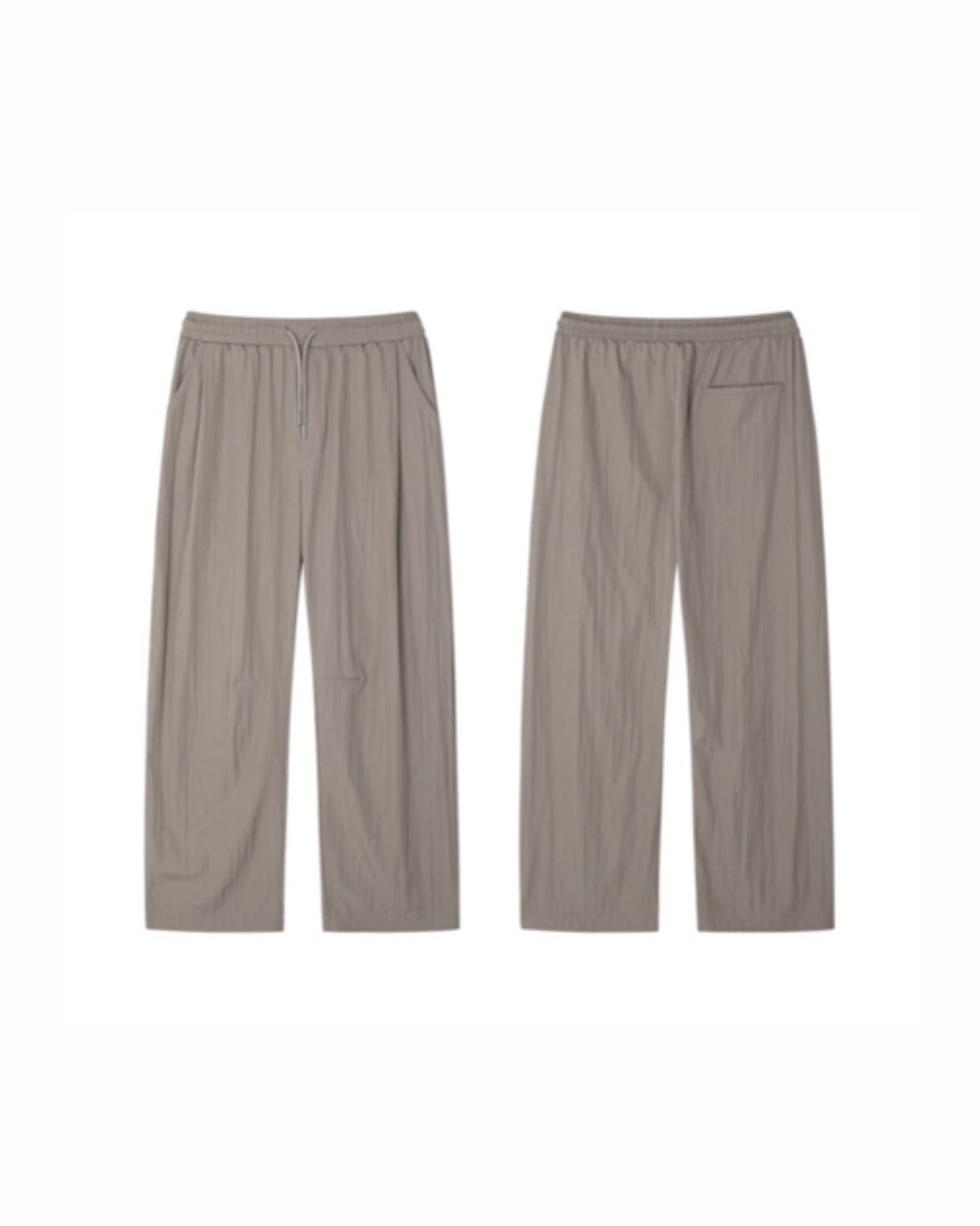 Nylon Wide-Leg Pants