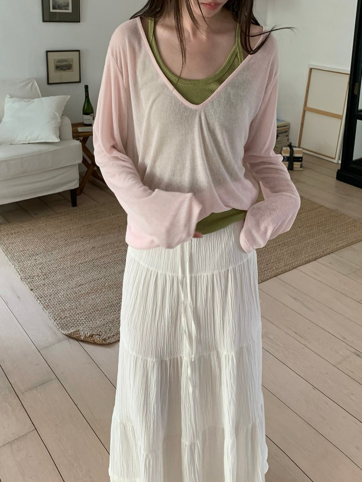 Summer Tiered Long Skirt