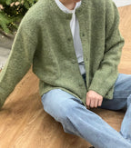 Alpaca Soft Round Knit Cardigan