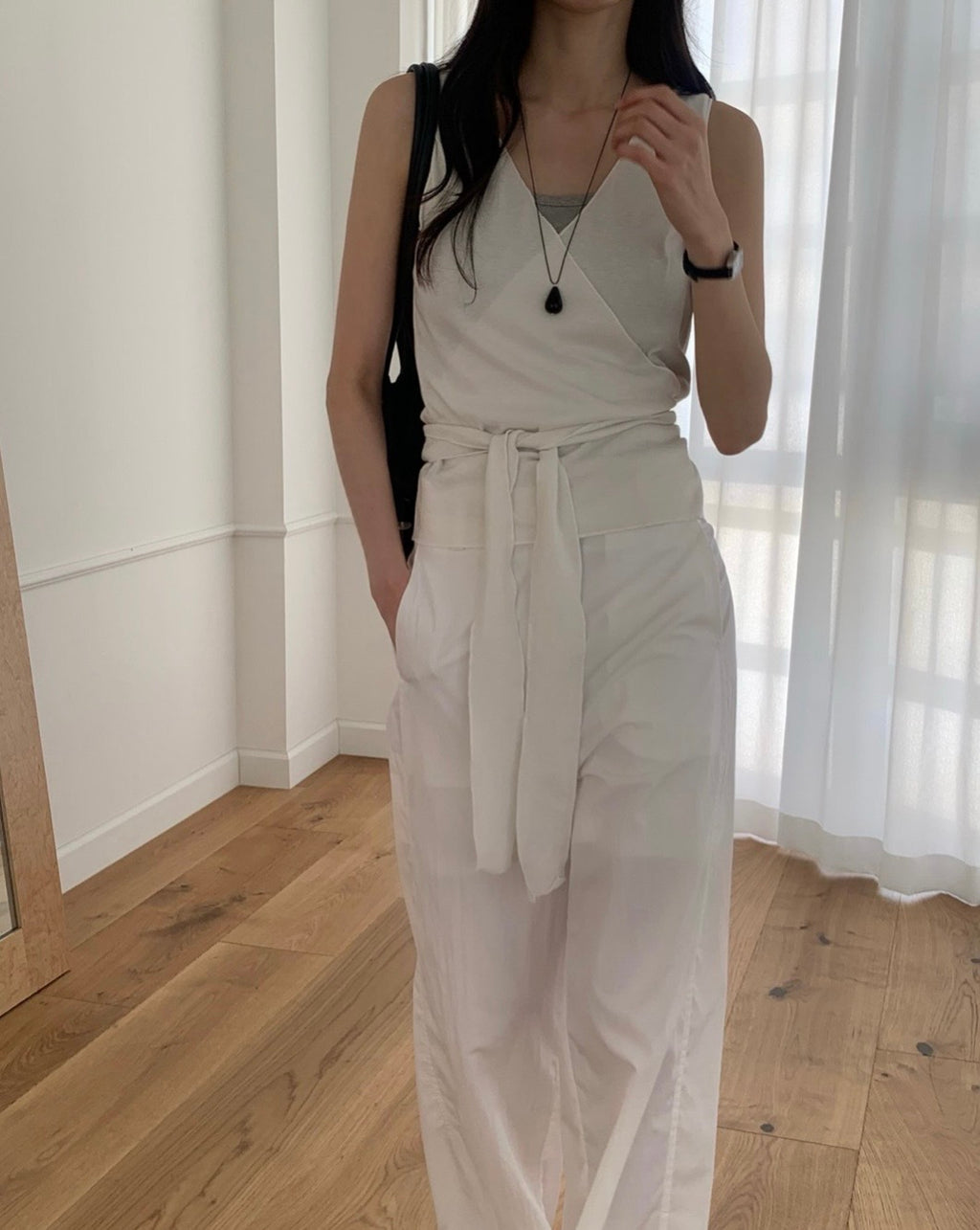 Soft Wrap Sleeveless Top
