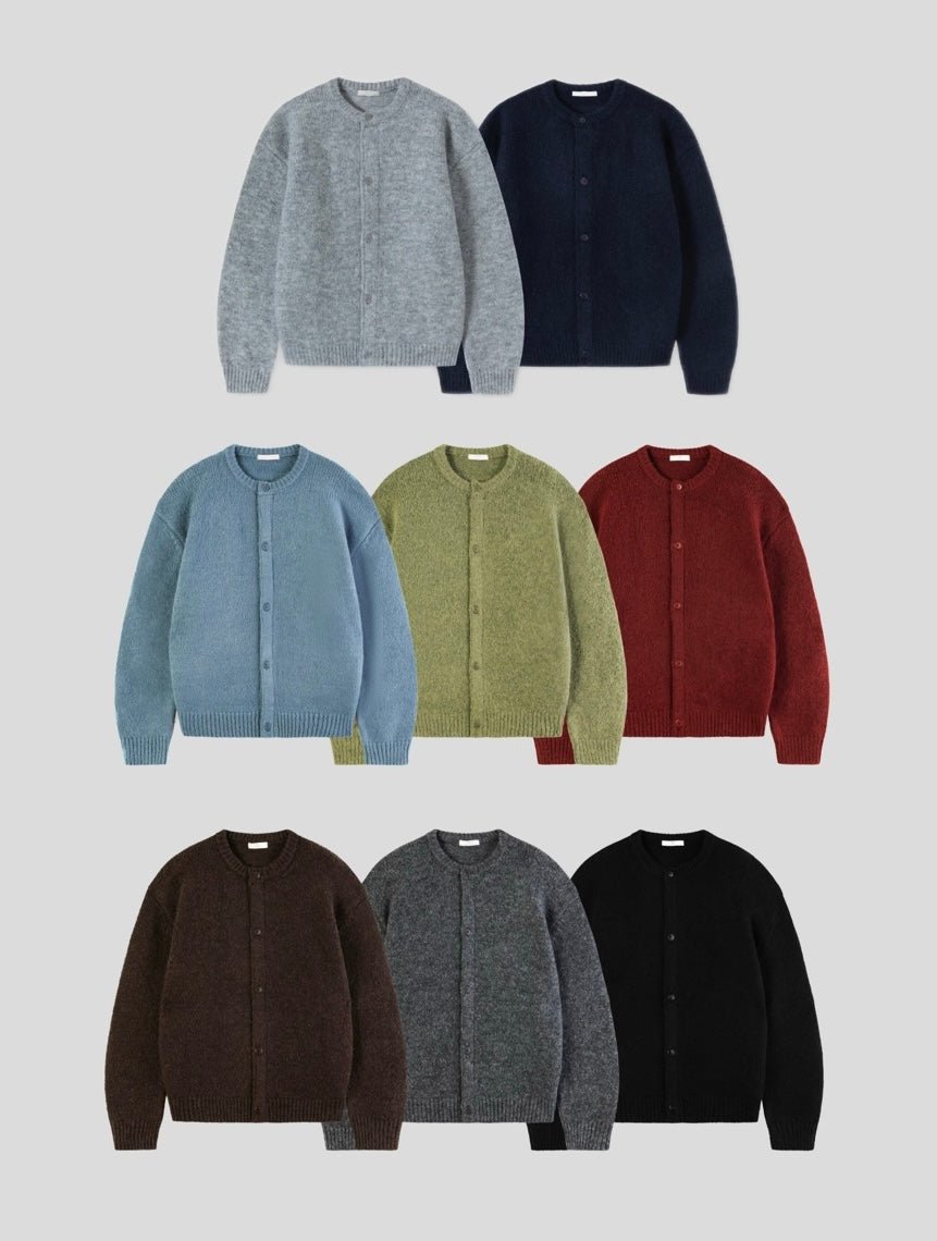 Alpaca Soft Round Knit Cardigan