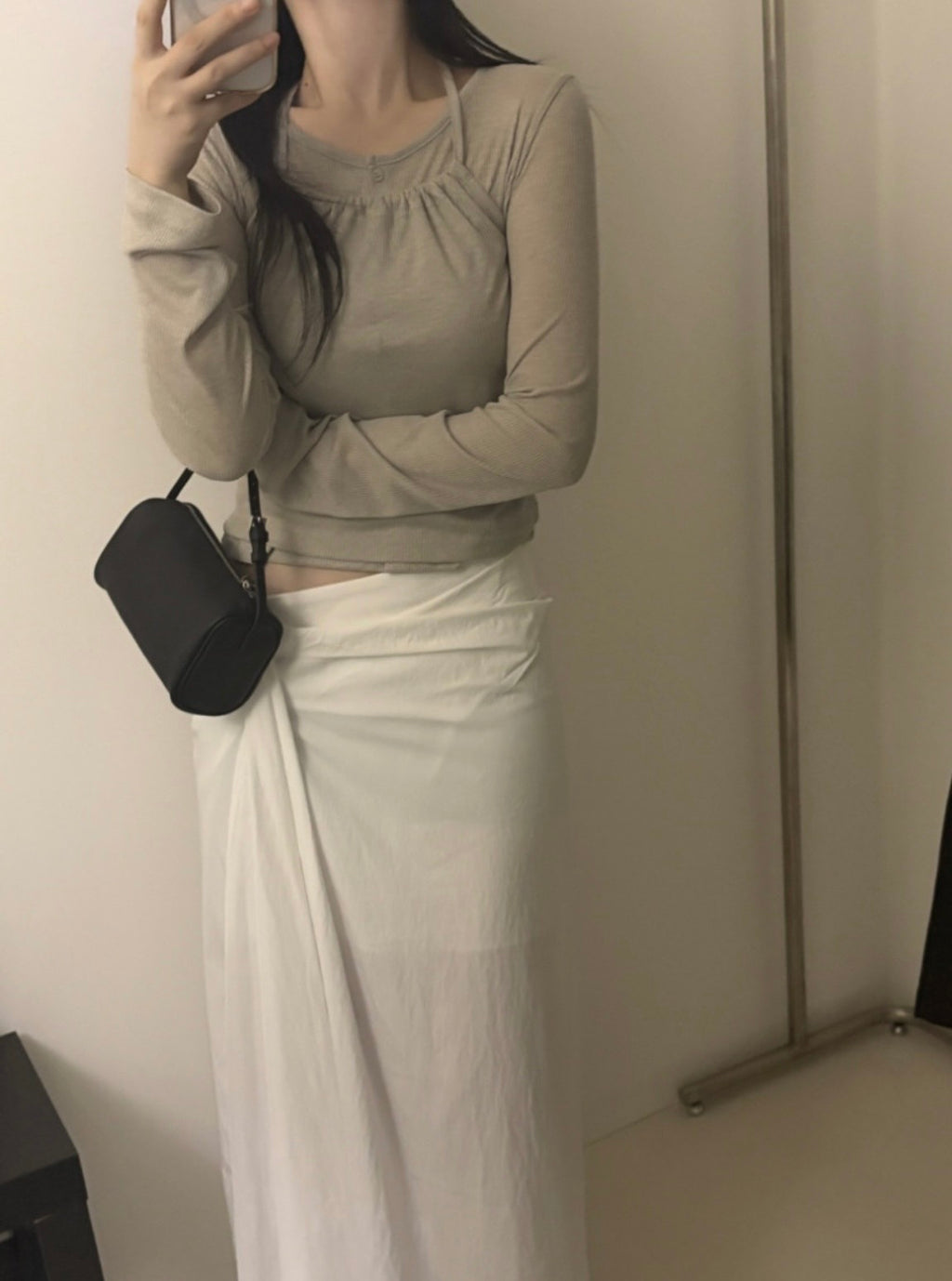 Draped Long Skirt