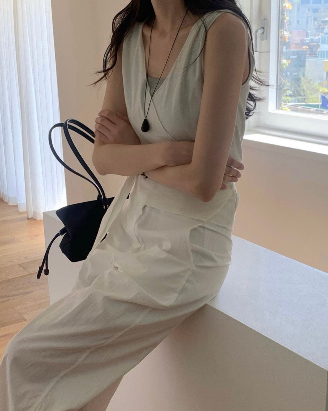 Soft Wrap Sleeveless Top