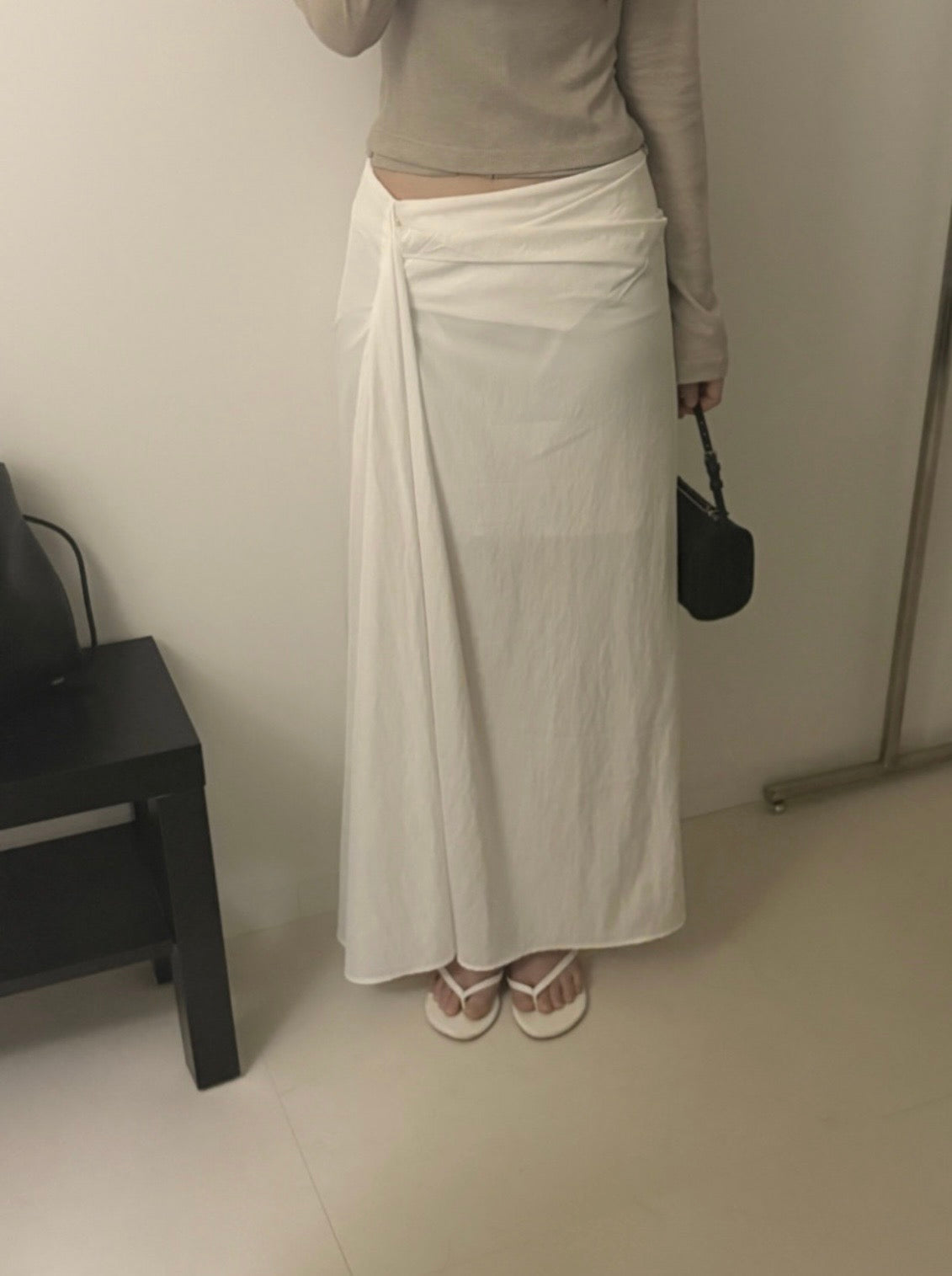 Draped Long Skirt