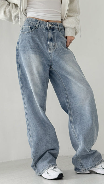Wide Denim Pants