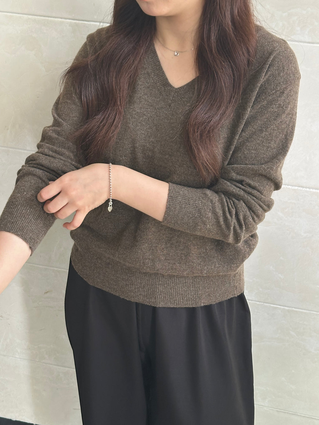 Classic V- neck Knit