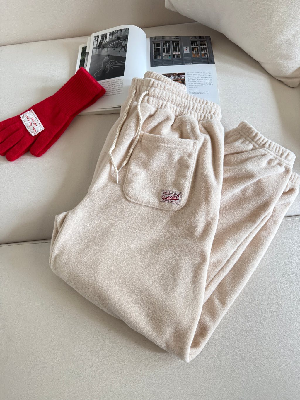 Warm Fleece Twin-Pocket Joggers