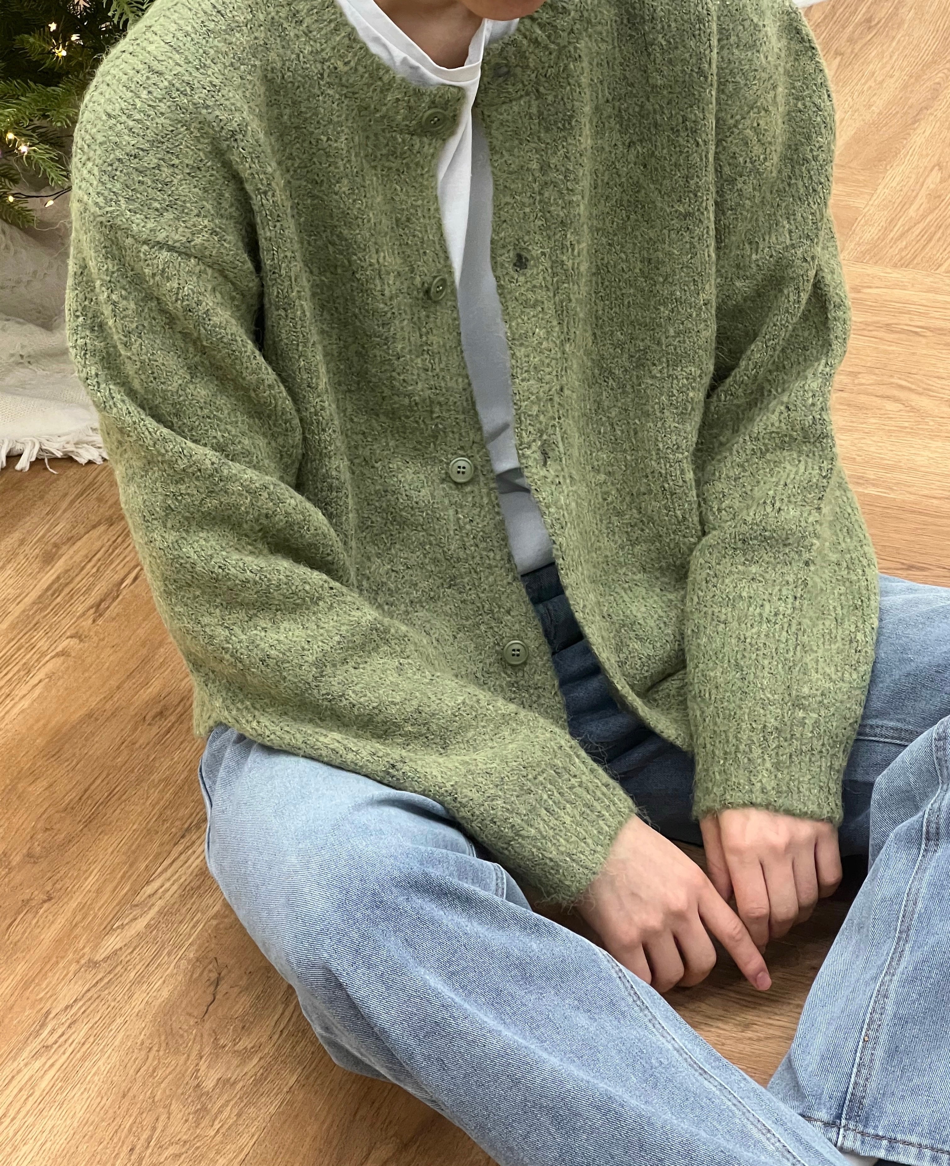 Alpaca Soft Round Knit Cardigan