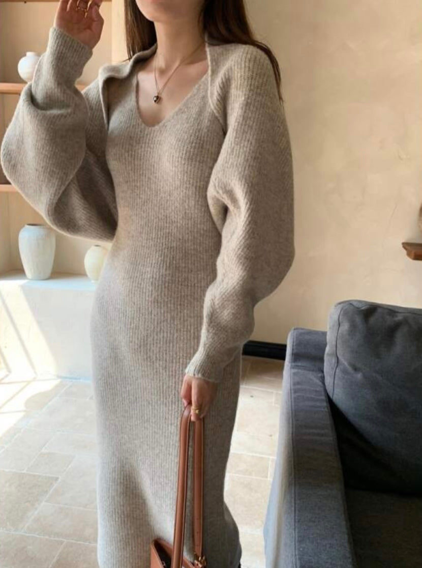 Knit Bolero & Dress Set