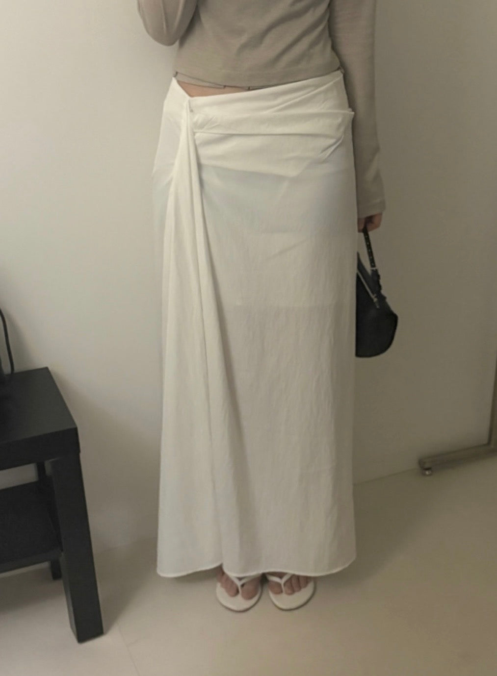 Draped Long Skirt