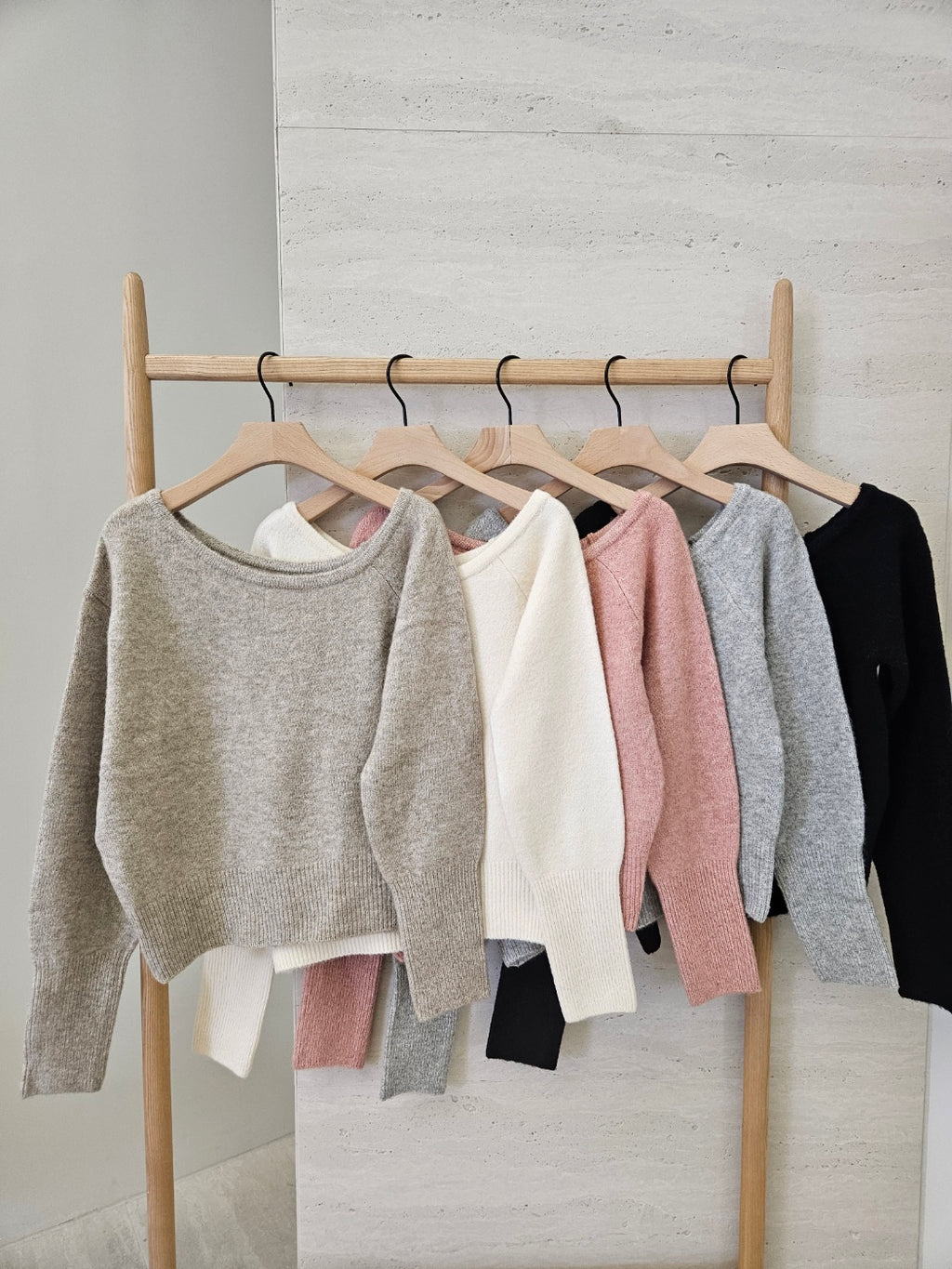 Soft Cashmere One-Shoulder Knit