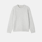 Cropped Cable Soft Wool Knit