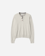 Layered Henley Neck Knit