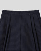 Striped Bermuda Pants