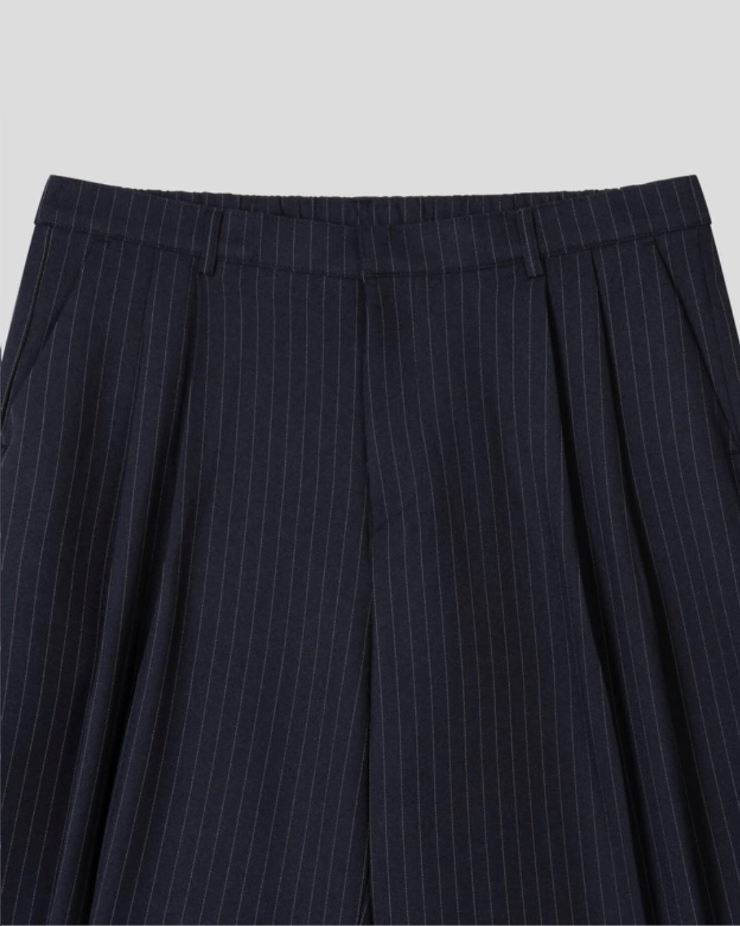 Striped Bermuda Pants