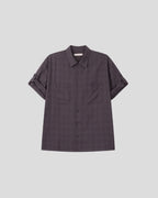 Check Roll-Up Half Shirt