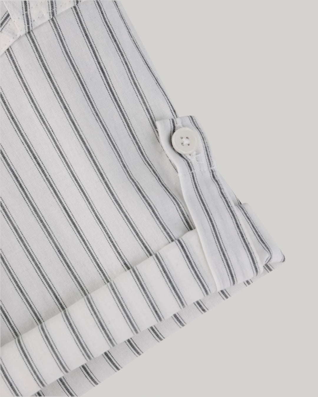 Striped Roll-Up Half Shirt