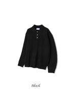 Heritage 5-Gauge Button Collar Knit