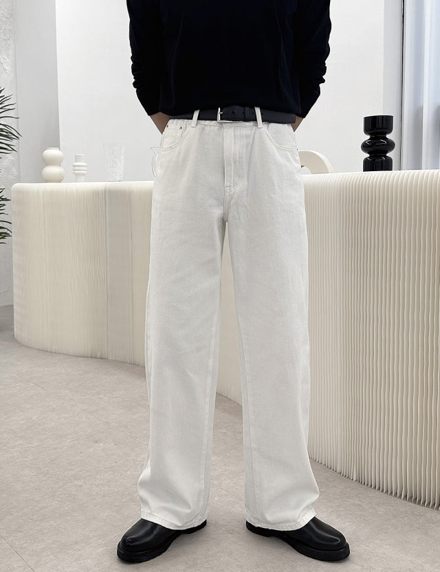 Refined Wide-Leg Cotton Pants