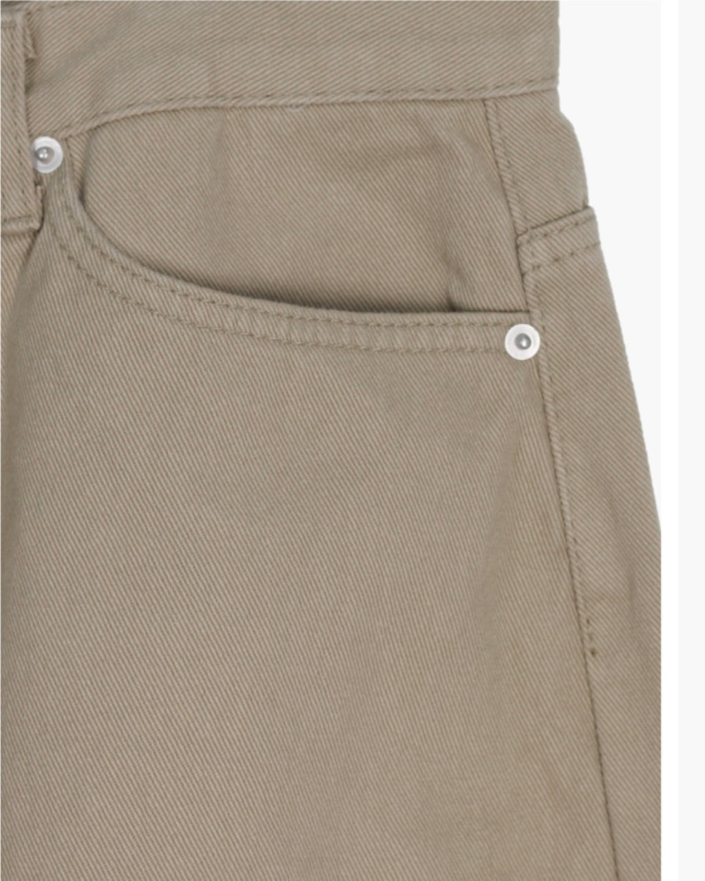 Curved Cotton Pants