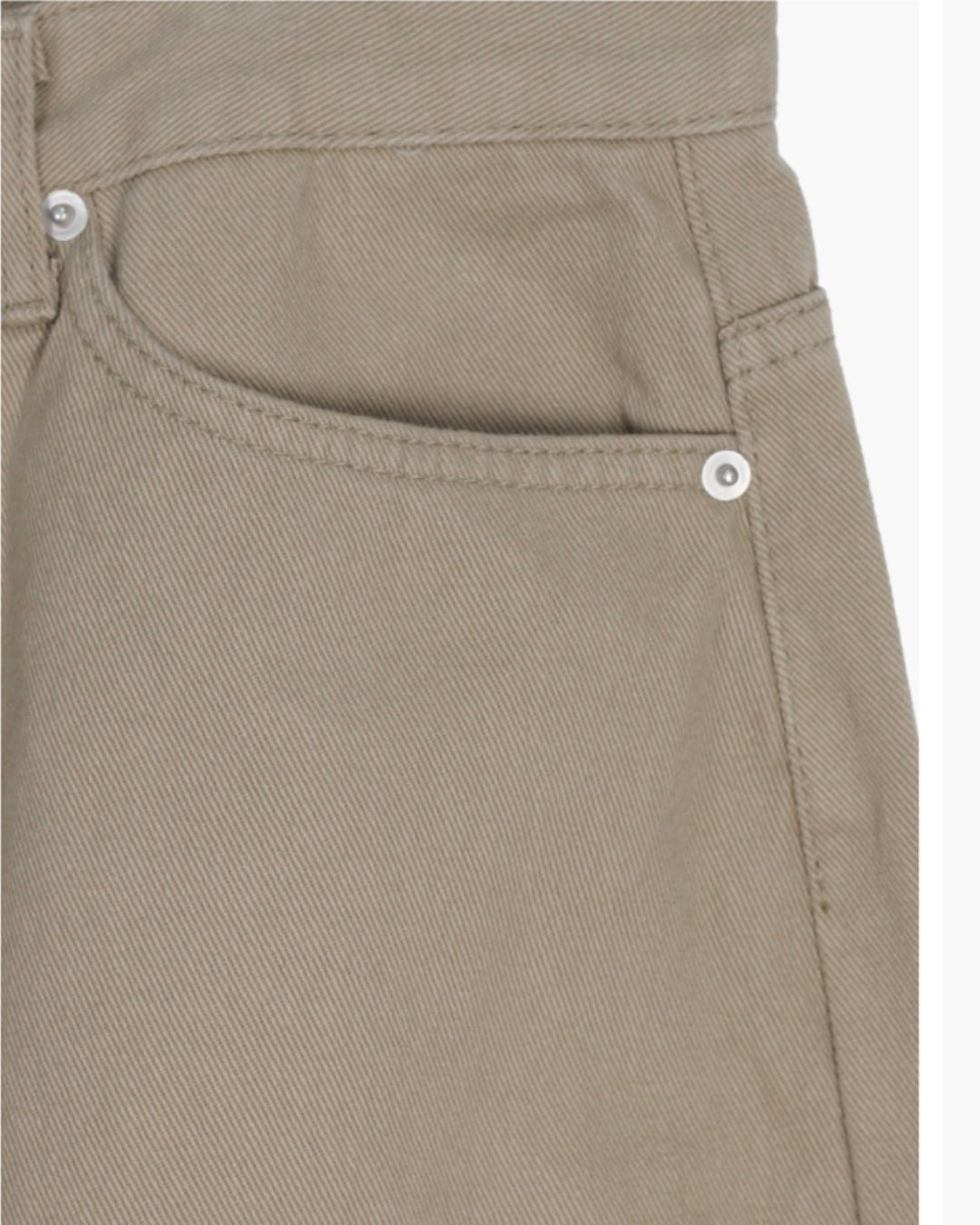 Curved Cotton Pants