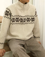 Snowflake Nordic Winter Zip-Up