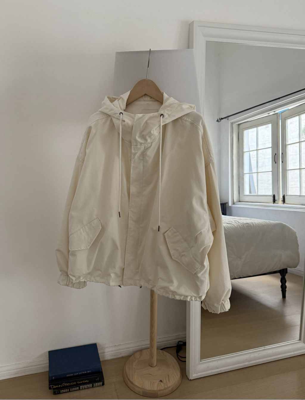 Cotton hooded field jacket