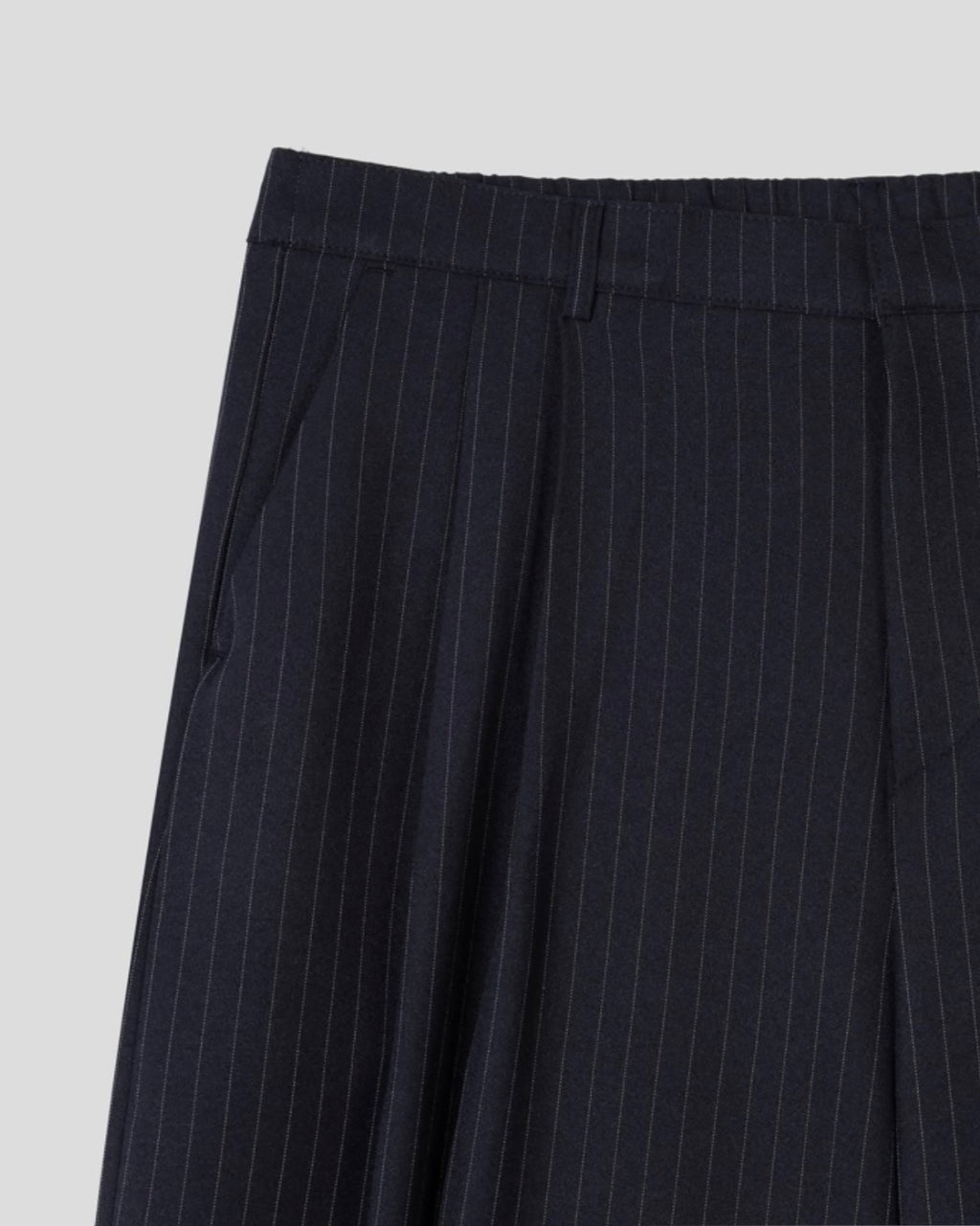 Striped Bermuda Pants