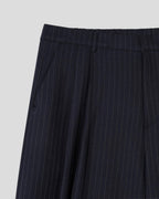 Striped Bermuda Pants