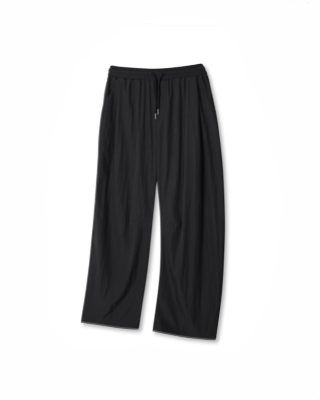 Nylon Wide-Leg Pants