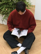 Alpaca Soft Round Knit Cardigan