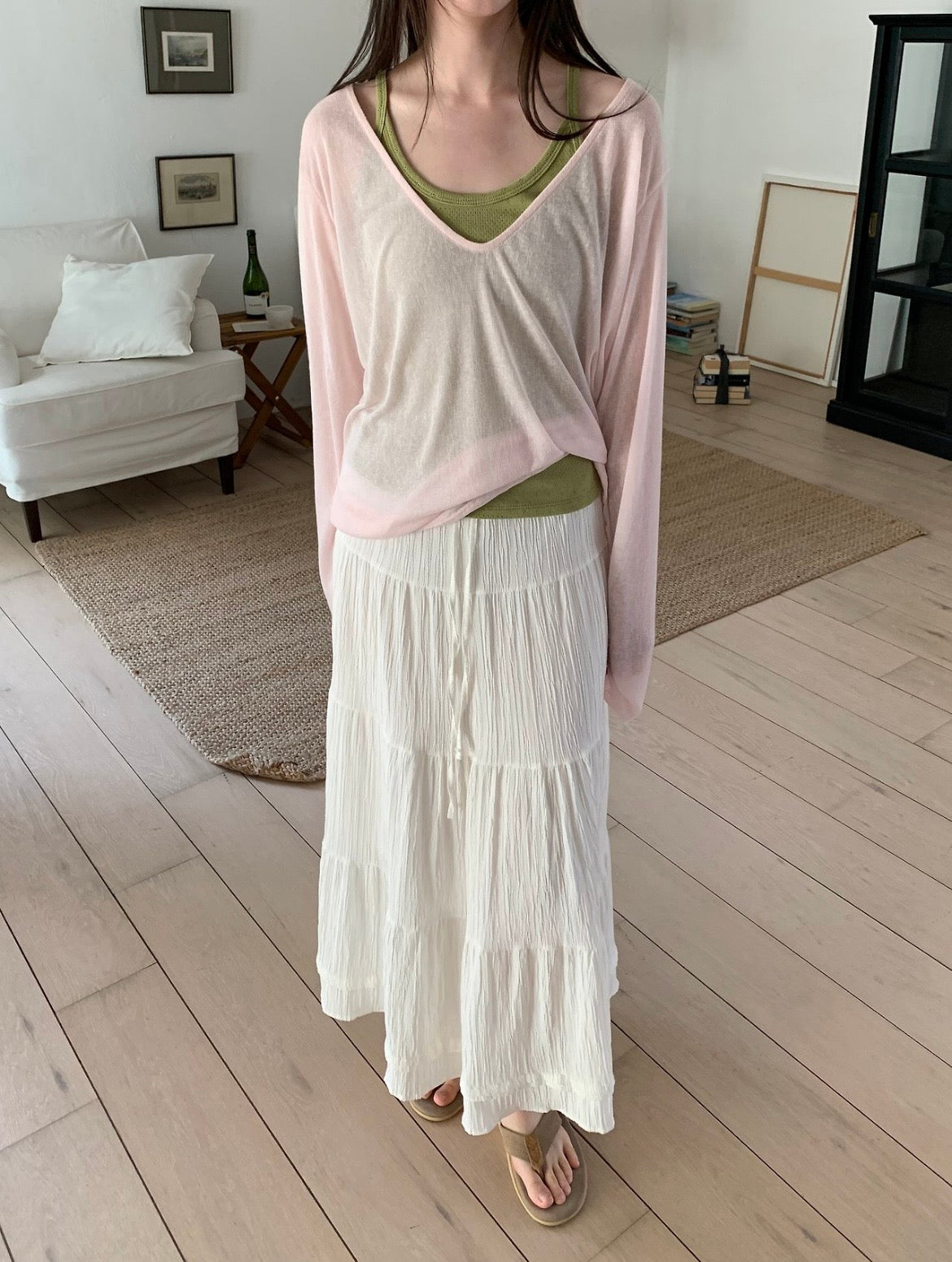 Summer Tiered Long Skirt