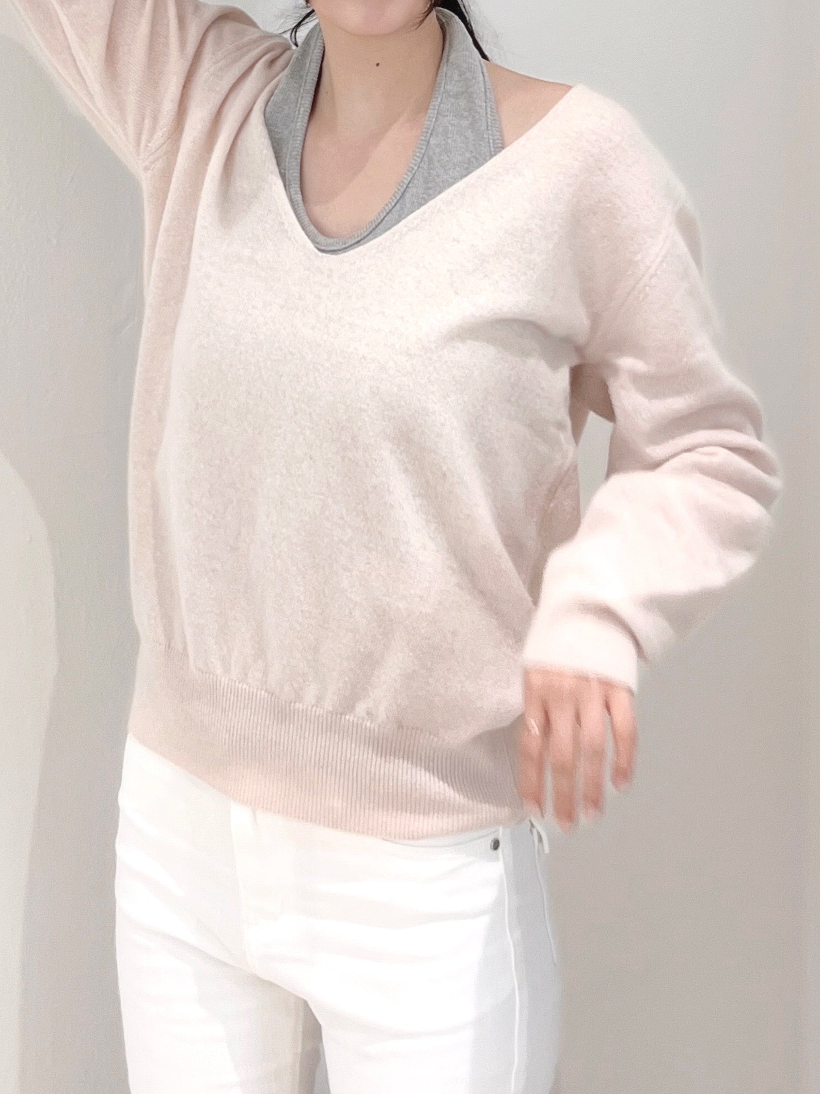 Slouchy V-Neck Knit