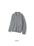 Heritage 5-Gauge Button Collar Knit