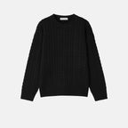 Cropped Cable Soft Wool Knit