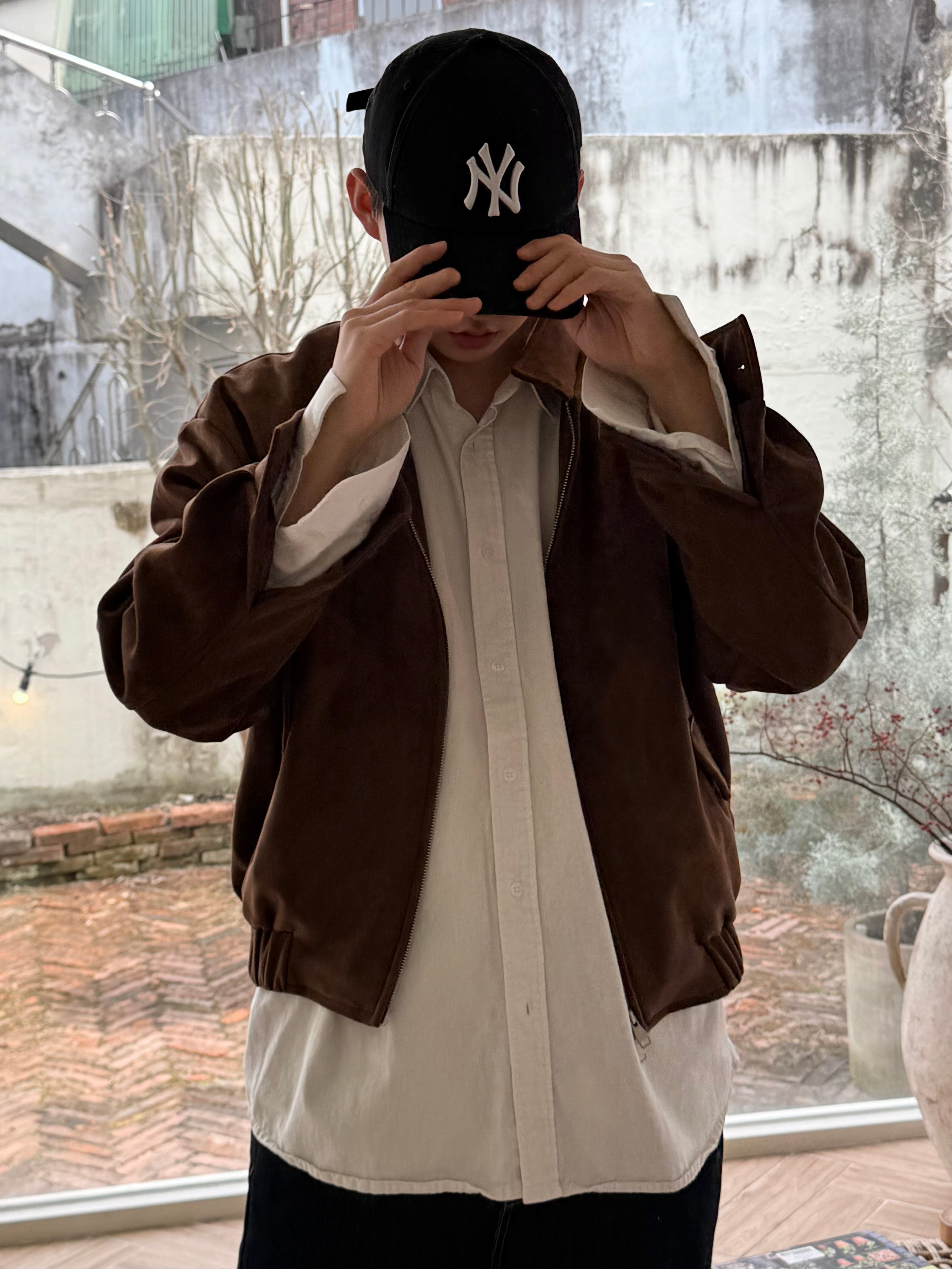 Classic Suede Harrington Jacket