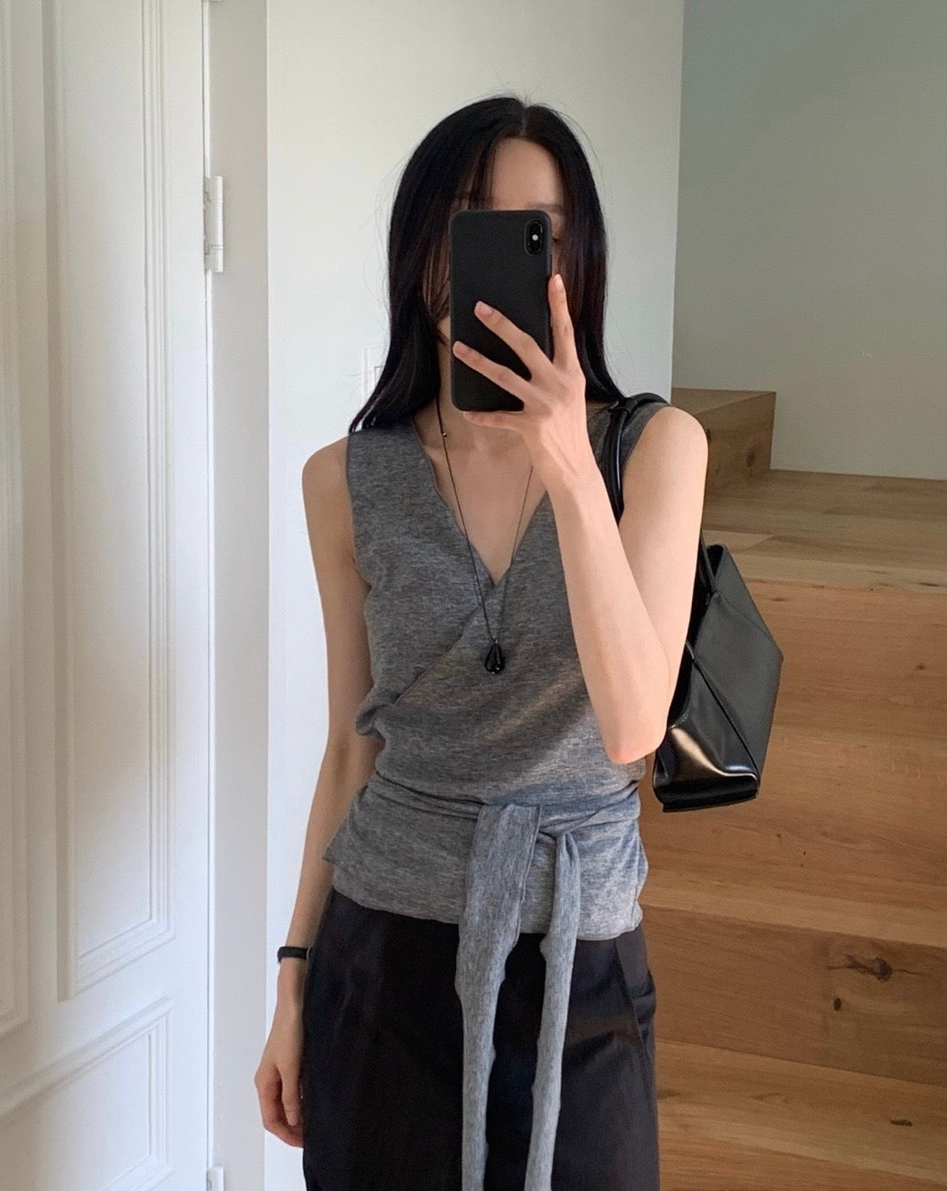 Soft Wrap Sleeveless Top