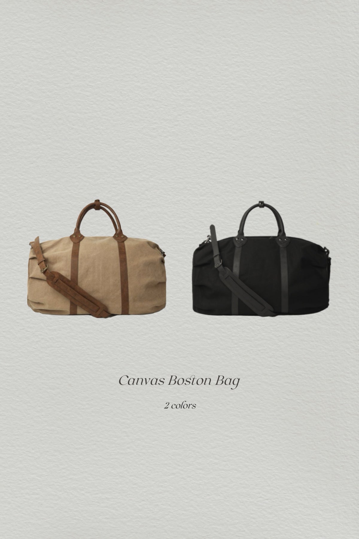 Canvas Boston Bag