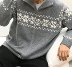 Snowflake Nordic Winter Zip-Up